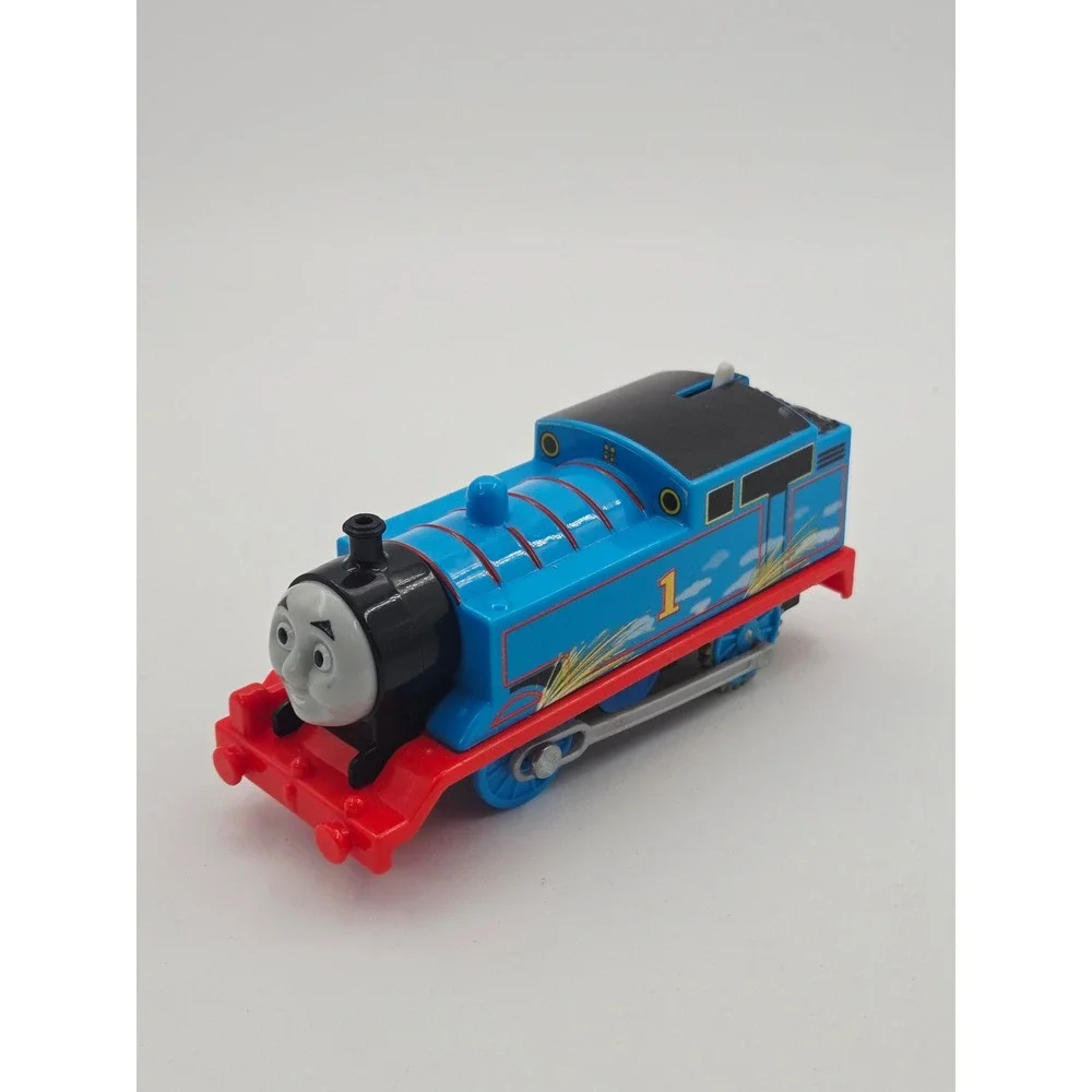 Mattel Thomas and Friends 2013 Gullane Motorized Blue Engine 1 w/Cargo Car WORKS